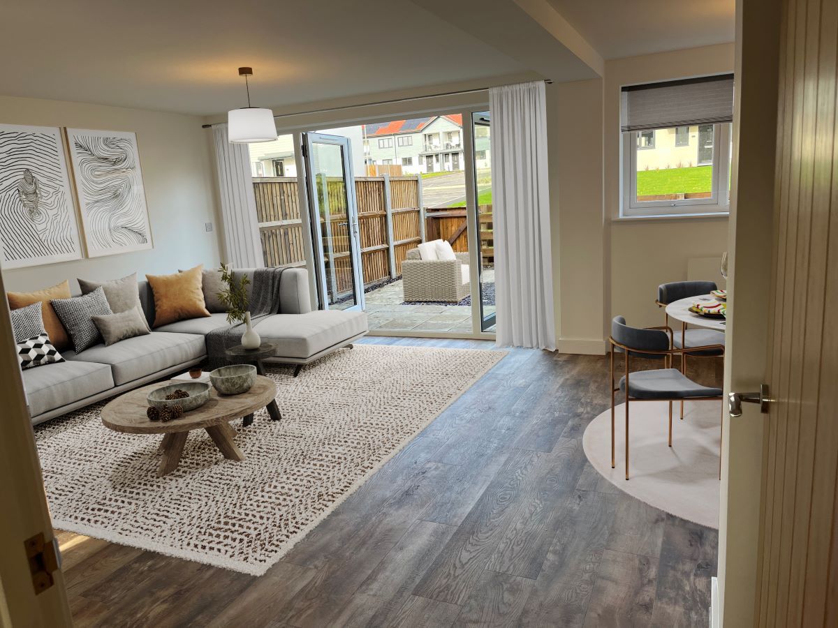 Home 29 for sale in Hembsy | Lounge opening out onto patio